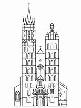 St Marys Basilica coloring Page  Download Print Or Color Online For sketch template