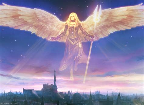 Avacyn, Angel of Hope MtG Art from Double Masters Set by Randy Vargas ...