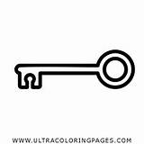 Lock Coloring Key Drawing Padlock Outline Pages Kids Printable Template  sketch template