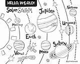 Solar System Coloring Pages sketch template