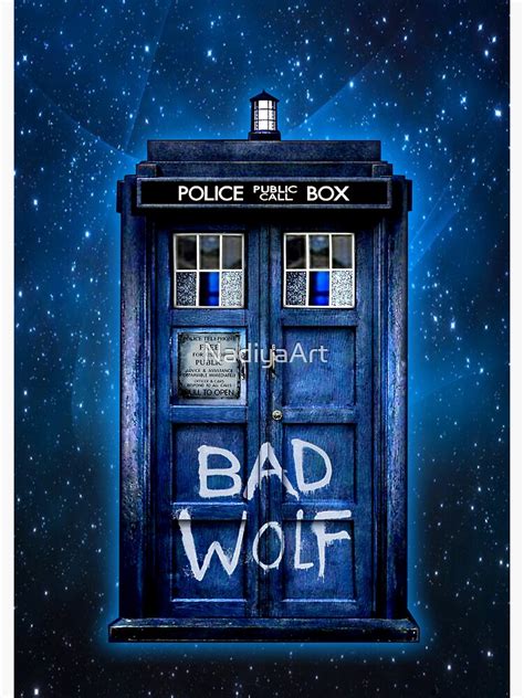 "Bad Wolf" Sticker for Sale by NadiyaArt | Redbubble