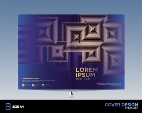 Premium Vector | Abstract book cover design