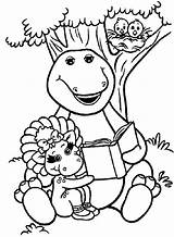 Barney coloring Pages To Download And Print For Free sketch template