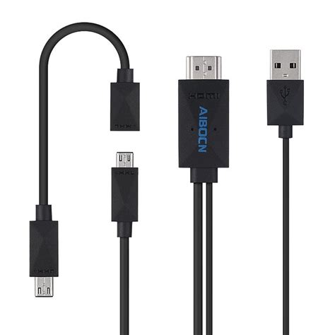 Aibocn MHL Kit Universal MHL Micro USB to HDMI Cable 6.5 Feet/2M 1080P ...