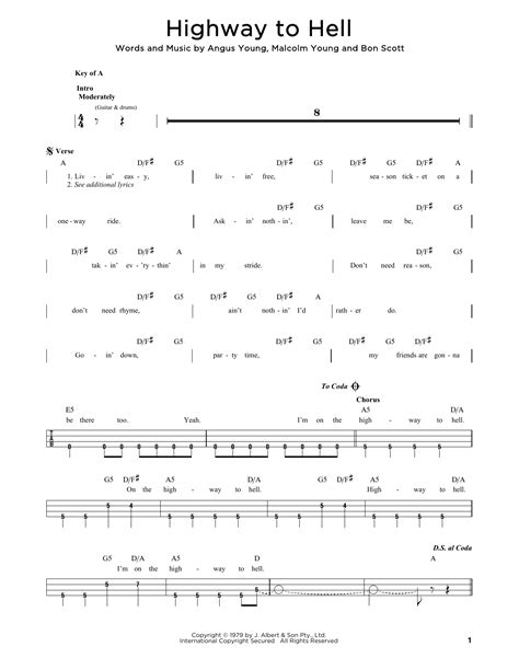 Highway To Hell by AC/DC - Easy Bass Tab - Guitar Instructor