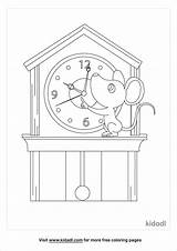 Free Hickory Dickory Dock Coloring Page  Printables Kidadl sketch template