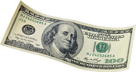 Download $100 Dollar Bill - Dollar White Background - Full Size PNG ...