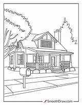 35 House Coloring Pages Free Printables  Smooth Draw sketch template