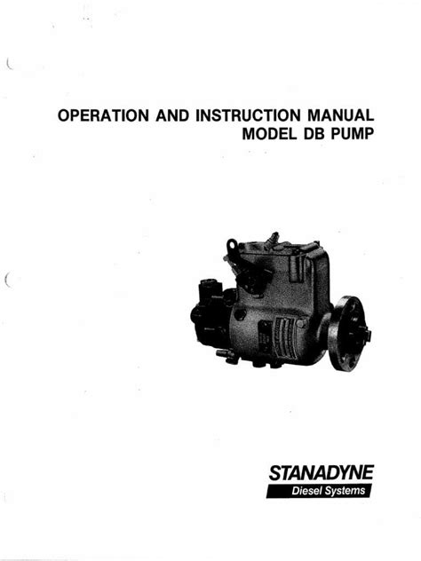 Exploring the Stanadyne DB4 Injection Pump: A Comprehensive Parts Diagram Guide