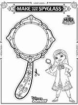 Kids N Funcom  Coloring page Mira Royal Detective Spyglass sketch template