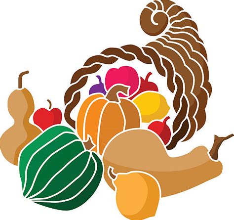 Cornucopia Clip Art, Vector Images & Illustrations - iStock