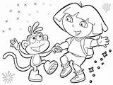 Dora And Boots coloring pages To Download Print For Free sketch template