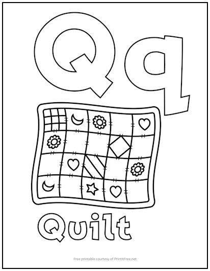 Alphabet Letter “Q” Coloring Page | Print it Free