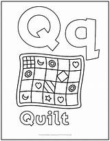 Quilt Coloring Page For Kids sketch template