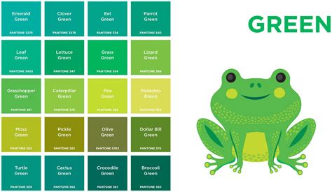 Joyous Green Color Shades Names Green Color Shades Names Similiar Different Shades Together With ...