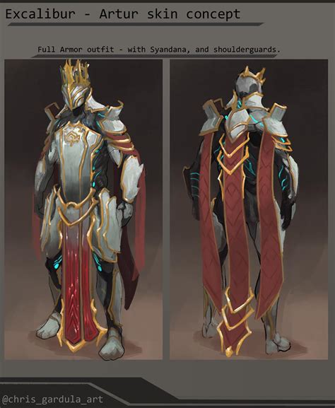 Excalibur "Artur" skin concept - fanart : Warframe