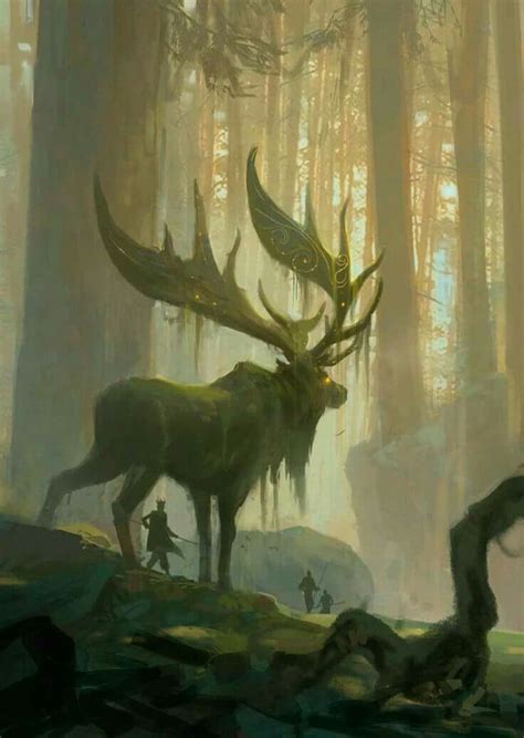 My Giant Elk | Creature art, Fantasy creatures, Fantasy artwork