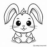 Free Printable Bunny Picture Coloring Pages For Kids sketch template