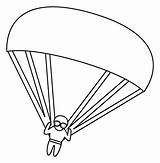 Parachute Coloring Pages Parachuting Skydiving Colouring Paratrooper  sketch template