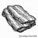 Bacon Coloring Pages  Free & Printable sketch template
