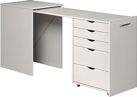 Trendfurn Volterra 22 15 W Extendable Desk White - Office Depot