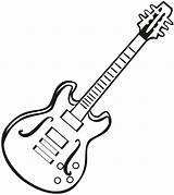 Electric Guitar coloring page  ColouringPages sketch template