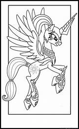 Princess Celestia Coloring Page sketch template