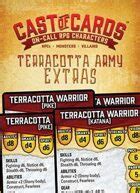 Cast of Cards: Terracotta Army Extras (Fantasy) - Warning Label | Cast of Cards: Fantasy ...