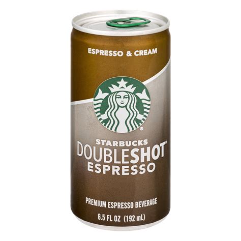 Starbucks Doubleshot Espresso & Cream Premium Coffee 6.5 oz Can ...