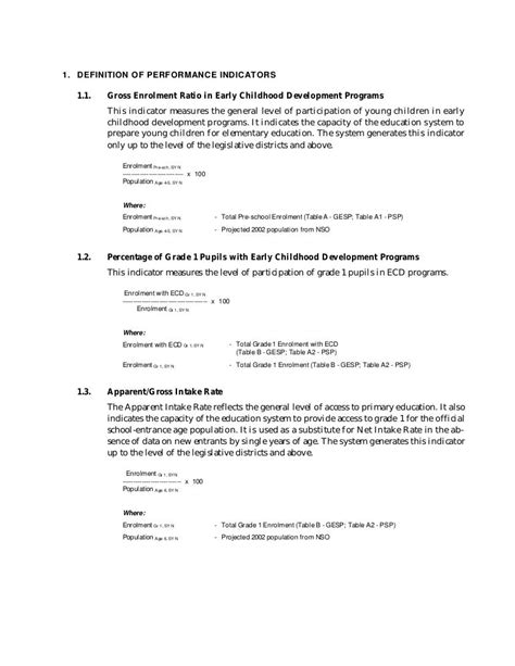 Performance indicators definition_of_terms_and_formula