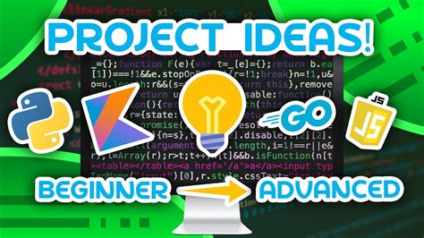 15 Programming Project Ideas - From Beginner to Advanced