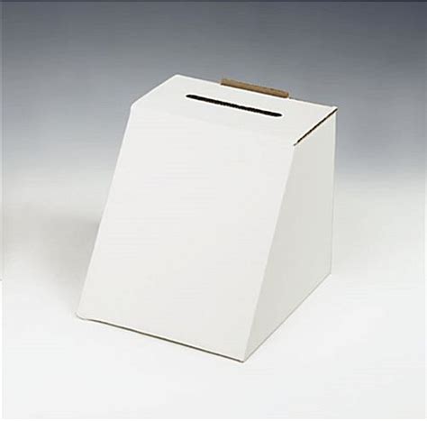 Cardboard Ballot Box w/5 x 7 Graphic Slot