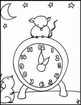 Hickory Dickory Dock Coloring Page  JackropDavidson sketch template