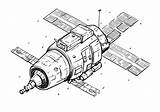 Satellite — Coloring Pages Free & Printable sketch template