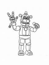Animatronics coloring pages sketch template