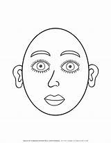 Create A Face Page Coloring Pages sketch template