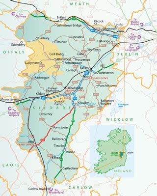 Kildare Map Region City - Map of Ireland City Regional Political