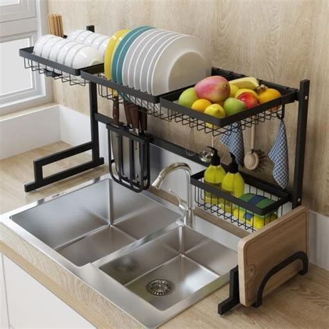 Stainless Steel Kitchen Dish Drying Rack - Large Dish Drainer - Ninja New