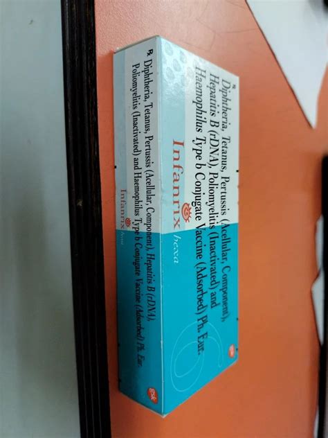 Dpt Hep B Ipb Hib Infanrix Hexa Vaccine, GSK, 0.5 ML at Rs 2600 in New Delhi