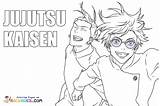 Jujutsu Kaisen Coloring Pages sketch template