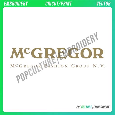 McGregor - Official Logo for Embroidery & Vector • Pop Culture ...