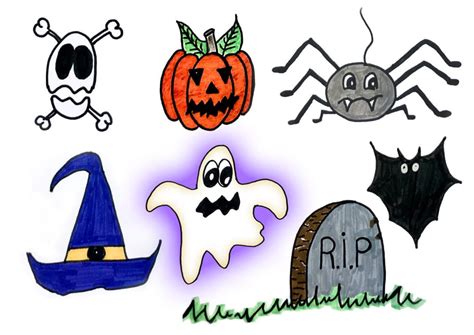 Dessins d'Halloween faciles, par étapes