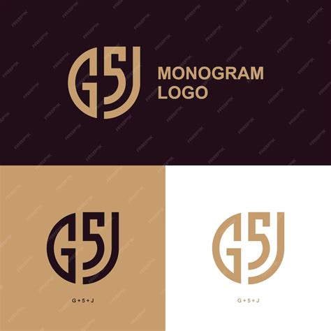 Premium Vector | A monogram logo GSJ that is made by GSJ