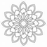 mandala coloring Pages  easy Page simple sketch template