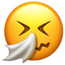 Sneezing Face Emoji (U+1F927)