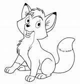 Animated Cute Fox Coloring Page  Free Printable Pages For Kids sketch template