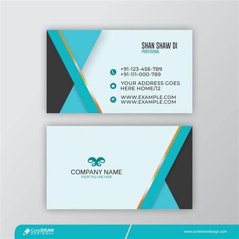 Download Minimal Business Card Free Vector | CorelDraw Design (Download ...