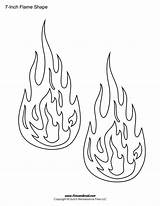 Printable Flame Stickers & Templates – Tims Printables  sketch template