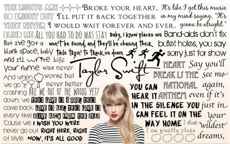 Taylor Swift Lyric Wallpaper by MysGirl88 on DeviantArt