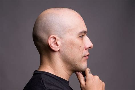 Handsome Bald Man Portrait